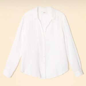 Xirena White Button Down Scout Shirt, Small